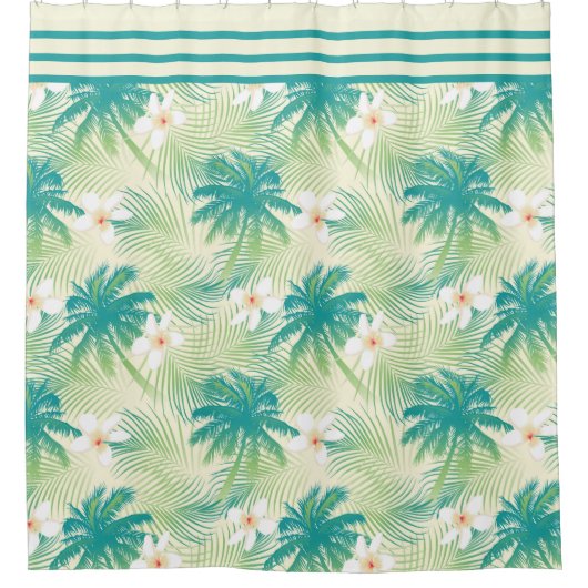 Tropische palmen douchegordijn (Voorkant)