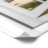 Tropische palmen en Ocean Faux Uitzicht Poster (Hoek)