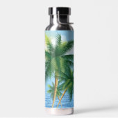 Tropische palmen en oceanen waterfles (Links)