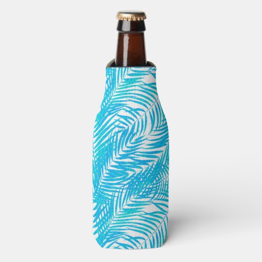 Tropische palmen flesjeskoeler (Fles Voorkant)