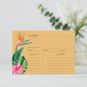 Tropische palmen floraal vrijgezellenfeest recept (Staand voorkant)