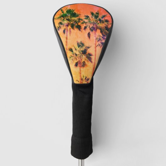  tropische palmen golfheadcover (Voorkant)