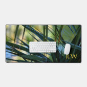 Tropische Palmen Groen Geel Blauw Natuurlijk Absta Bureaumat (Keyboard & Muis)