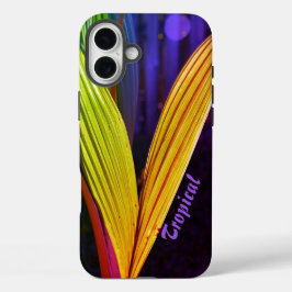 Tropische Palmen Helder Meerkleurig iPhone 16 Plus Hoesje