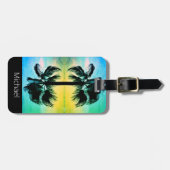 Tropische palmen in  Bagagelabel (Voorkant horizontaal)