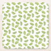 Tropische palmen kartonnen onderzetters (Voorkant)