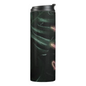 Tropische Palmen Neonlichten | Monogram Afgestudee Thermosbeker (Gedraaid links)
