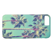  tropische palmen op Turquoise Case-Mate iPhone Case (Achterkant (Horizontaal))