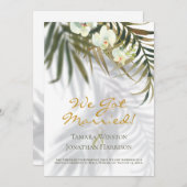 Tropische palmen, orchidee, Shadows Beach Net getr Kaart (Voorkant / Achterkant)