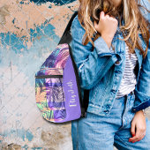 Tropische palmen sling bag