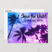 Tropische palmen sparen het Briefkaart van de Aank (Voorkant / Achterkant)