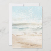 Tropische palmen strandlampen bewaren de datumkaar bedankkaart (Achterkant)