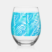 Tropische palmen wijnglas zonder voet (Rechts)