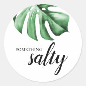 Tropische palmgroen iets zoute Sticker (Voorkant)