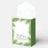 Tropische palmkeien strandbruiloft bedankdoosjes (Geopend)