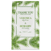 Tropische palmkeien strandbruiloft klein cadeauzakje (Voorkant)