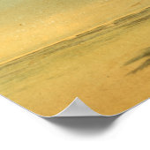 Tropische palmkever  Elegant Summer Beach Poster (Hoek)