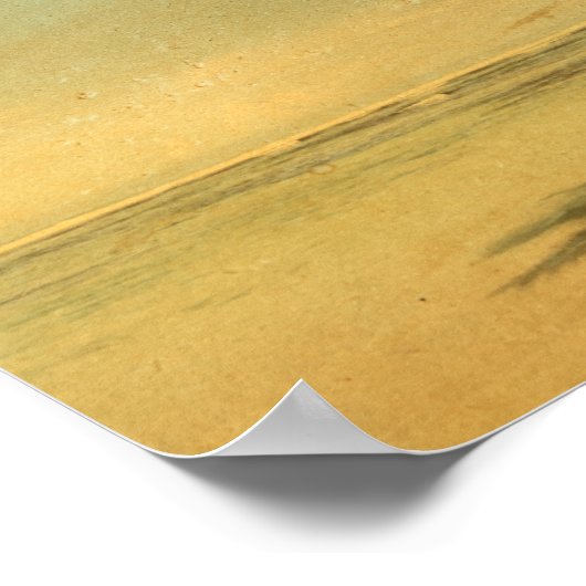 Tropische palmkever  Elegant Summer Beach Poster (Hoek)