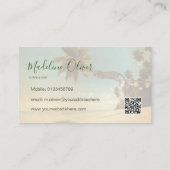 Tropische palmkever  professioneel strand visitekaartje (Achterkant)