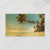 Tropische palmkever  professioneel strand visitekaartje (Voorkant)