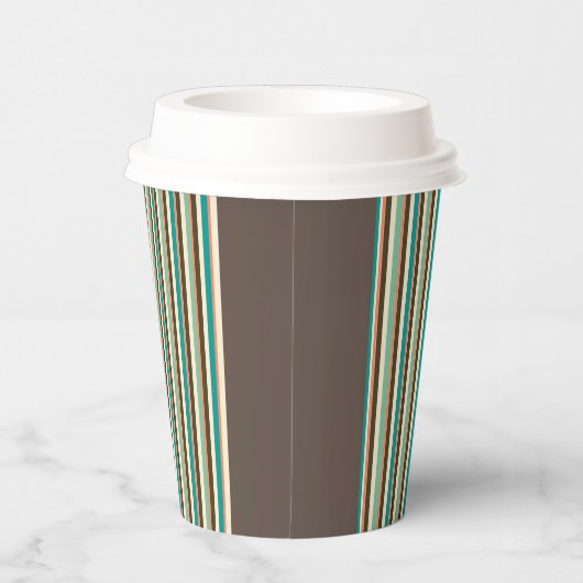 Tropische palmpapierbekertje met balkstructuur papieren bekers (Rechts)