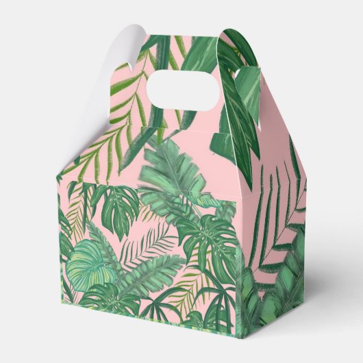 Tropische palmroze bachelorette party Hangover Kit Bedankdoosjes (Achterkant)