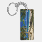 Tropische palms San Blas Panama Sandy Beach Island Sleutelhanger (Voorkant Links)