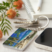 Tropische palms San Blas Panama Sandy Beach Island Sleutelhanger (Voorkant Rechts)