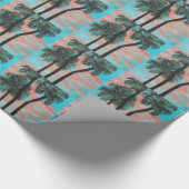 TROPISCHE PALMS SUNSET Wrapppapier Cadeaupapier (Hoek)