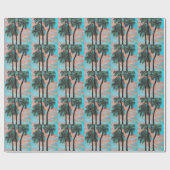TROPISCHE PALMS SUNSET Wrapppapier Cadeaupapier (Vlak)