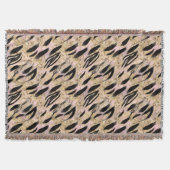 Tropische palms Tiger Animal Print Deken (Voorkant)