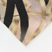 Tropische palms Tiger Animal Print Fleece Deken (Hoek)