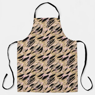 Tropische palms Tiger Animal Print Schort