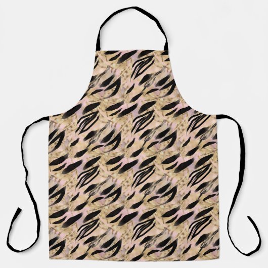 Tropische palms Tiger Animal Print Schort (Voorkant)