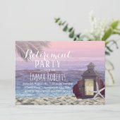 Tropische palmstaarten Lantaarn Retirement Kaart (Staand voorkant)