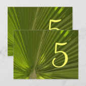 Tropische palmtafel nummer briefkaart (Voorkant / Achterkant)