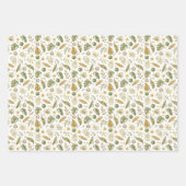 Tropische palmtakken verlaten Kerstmis Inpakpapier Vel (Voorkant 3)