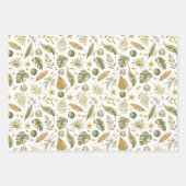 Tropische palmtakken verlaten Kerstmis Inpakpapier Vel (Voorkant 2)