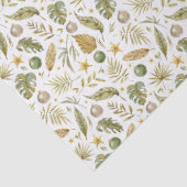 Tropische palmtakken verlaten Kerstmis Tissuepapier (Detail)