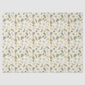 Tropische palmtakken verlaten Kerstmis Tissuepapier (Voorkant)