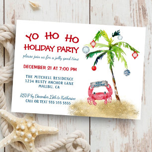 Tropische palmvakantie met ambachtelijke makelij kaart