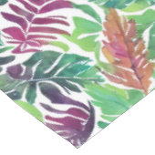 Tropische palmvellen over print tafelkleed (Gekanteld)