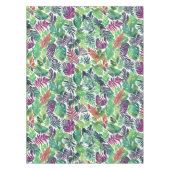Tropische palmvellen over print tafelkleed (Voorkant)