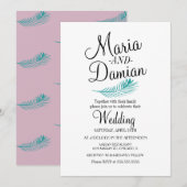 Tropische palmverblinding , ter illustratie van he kaart (Voorkant / Achterkant)