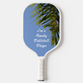 Tropische palmvloeren, Sky Blue  Pickleball Paddle (Achterkant)