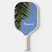 Tropische palmvloeren, Sky Blue  Pickleball Paddle (Voorkant)