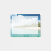 Tropische palmvrije doorsnede post-it® notes (Voorkant)