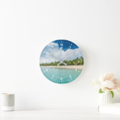 Tropische palmvrije doorsnede ronde klok (Huis)