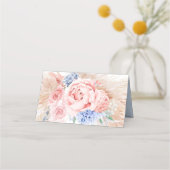 Tropische Pampas gras bruiloft plaats kaart Plaatskaartje (Achterkant)