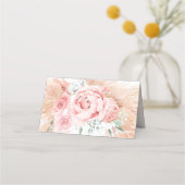 Tropische Pampas gras bruiloft plaats kaart Plaatskaartje (Achterkant)